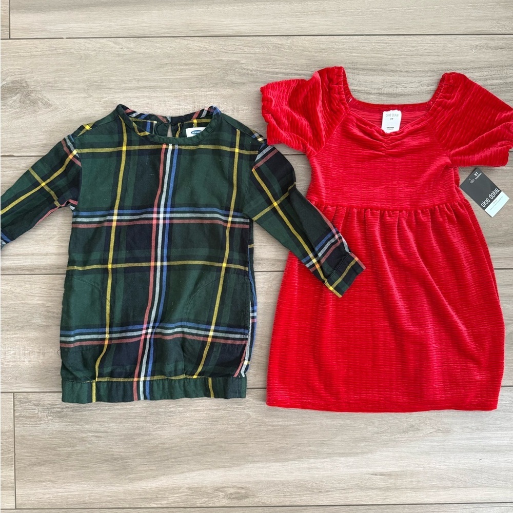 Girls Christmas Dress Bundle 3T